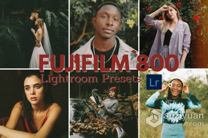 富士胶片Fujifilm 800胶片Lightroom预设 Fujifilm 800 Lightroom Film Presets  AE资源素材社区 www.aeziyuan.com