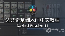 达芬奇教程 达芬奇基础入门中文教程Davinci Resolve 11中文视频教程